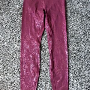 Lululemon Wunder Under High-Rise Tight 28" *Shine Acclimatize Soft Cranberry Pin